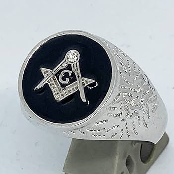 Amazon.co.jp: フリーメイソン メタルリング B 黒 31号 カレッジ